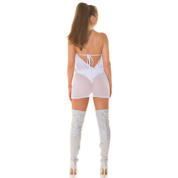 Koucla - Cover-up Halter Jurkje - Gaas - Wit - Afbeelding 5