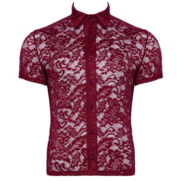 Svenjoyment - Shirt - Kant - Rood - Afbeelding 6