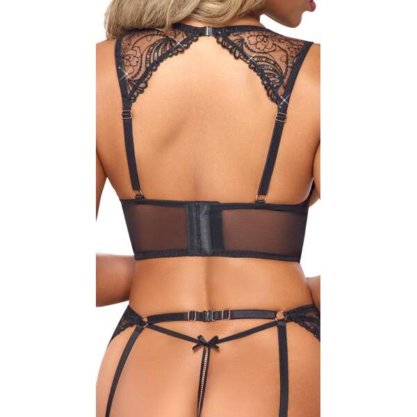 Abierta Fina - Lingerie Set - Kant - Zwart - Afbeelding 8