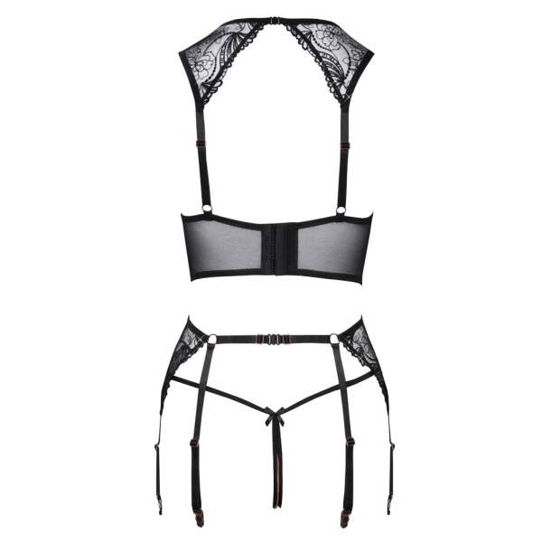 Abierta Fina - Lingerie Set - Kant - Zwart - Afbeelding 6