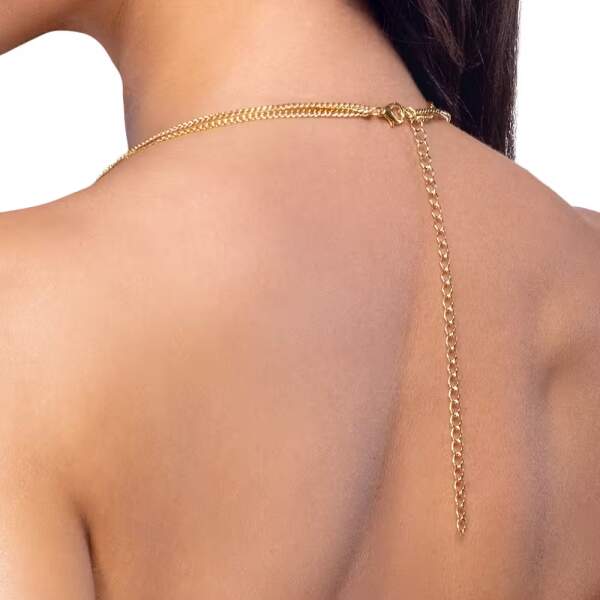 Cottelli Collection - Bodychain - Goud - Strass - Afbeelding 4