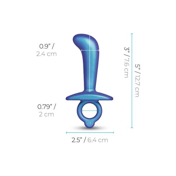 b-Vibe - Prostaat Plug - Thumb - Siliconen - Blauw - Afbeelding 7