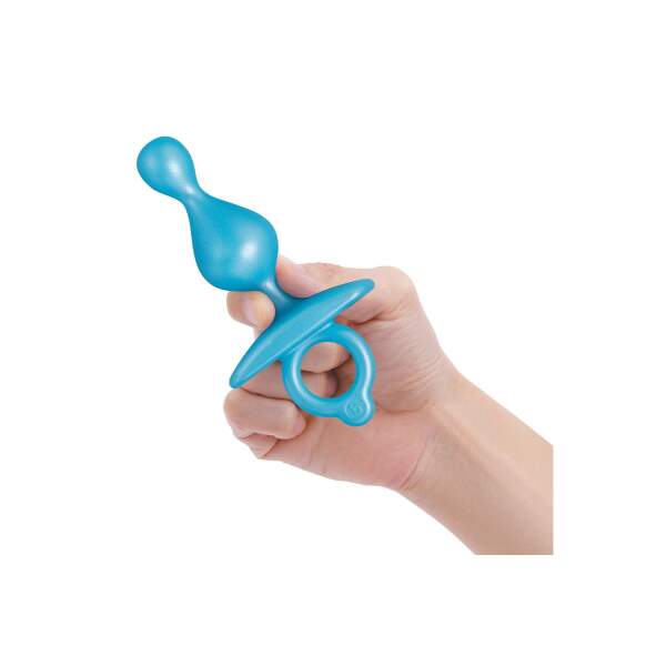 b-Vibe - Anal Beads - Pop - Siliconen - Blauw - Afbeelding 2