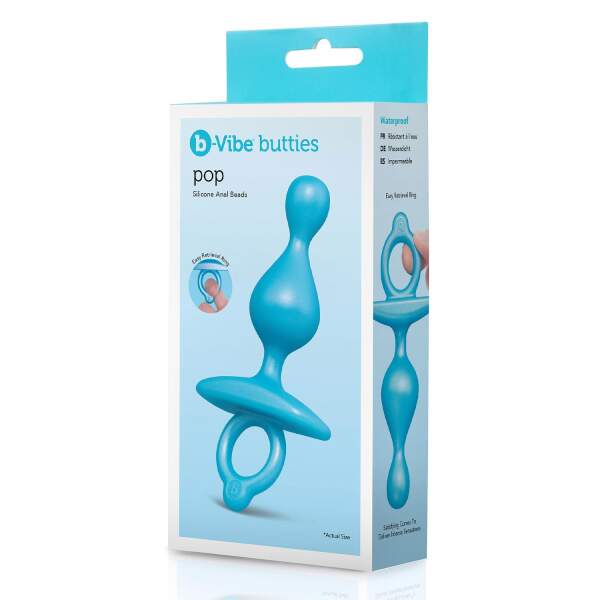 b-Vibe - Anal Beads - Pop - Siliconen - Blauw - Afbeelding 11