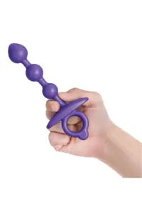 b-Vibe - Anal Beads - Zip - Siliconen - Paars