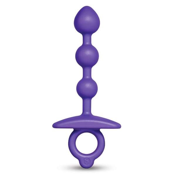 b-Vibe - Anal Beads - Zip - Siliconen - Paars - Afbeelding 2