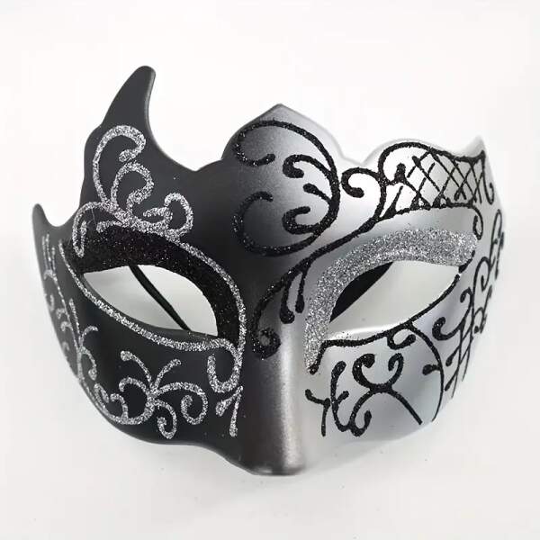 Cape Specialist - Venetiaans Masker - Zilver - Zwart - Afbeelding 3