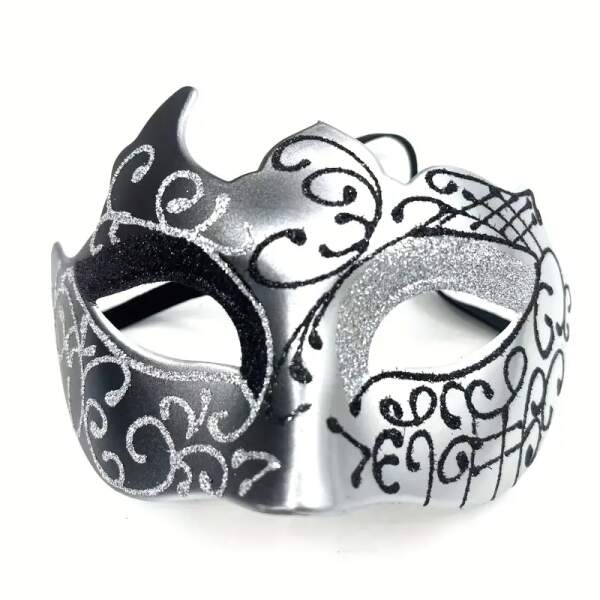 Cape Specialist - Venetiaans Masker - Zilver - Zwart - Afbeelding 2
